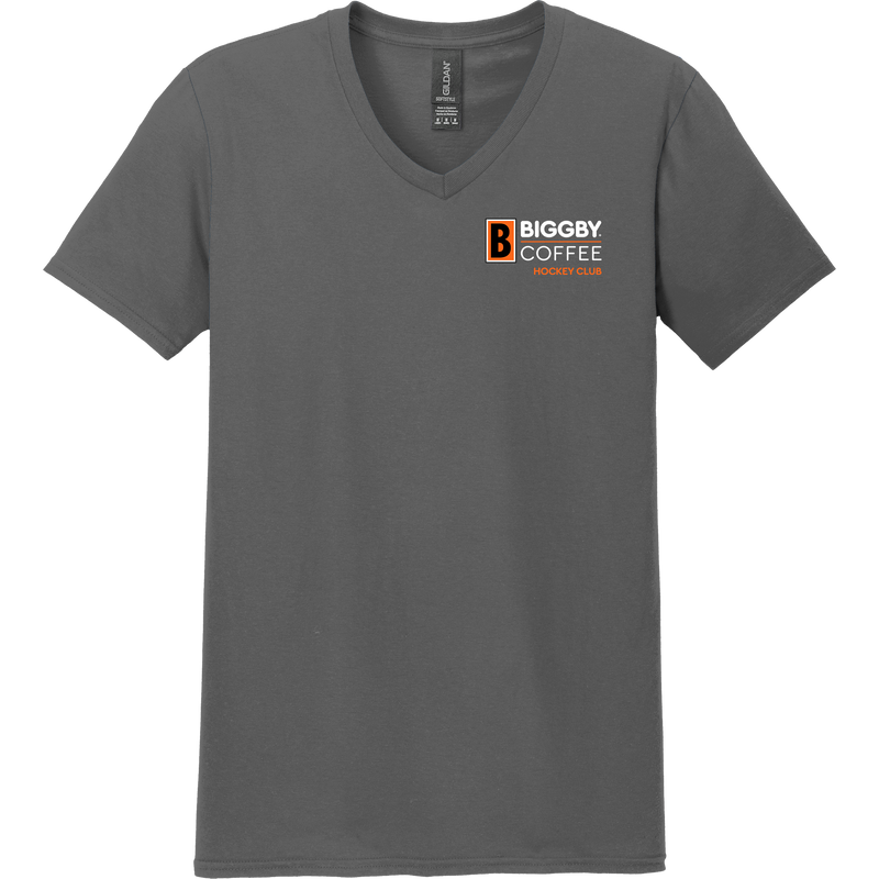 Biggby Coffee Hockey Club Softstyle V-Neck T-Shirt