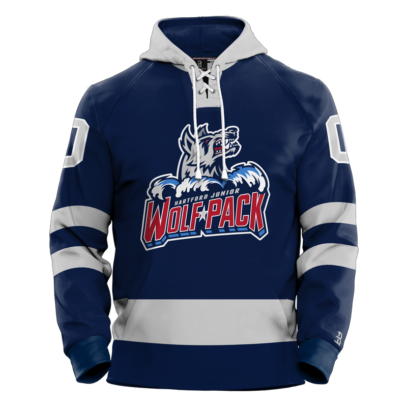 Hartford Jr. Wolfpack Adult Sublimated Retro Hoodie