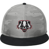 Scary Badgers New Era Camo Flat Bill Snapback Cap