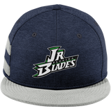 Junior Blades New Era Shadow Heather Striped Flat Bill Snapback Cap
