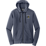 Delaware Jr. Blue Hens New Era Tri-Blend Fleece Full-Zip Hoodie